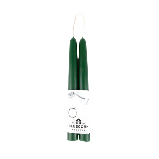 Bluecorn Beeswax - Pair of Hand-Dipped Beeswax Taper Candles Bluecorn Beeswax