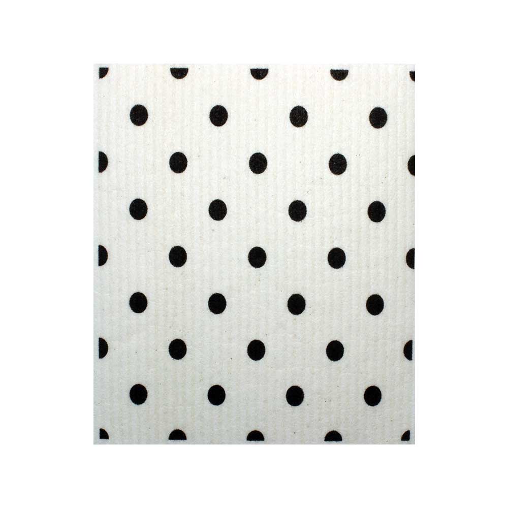 Swedish Dishcloth B&W Large Elipse Spongecloth SWEDEdishcloths