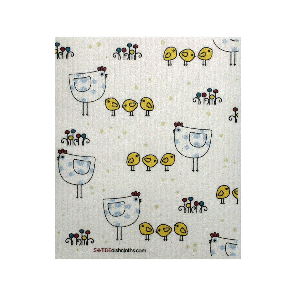 Swedish Dishcloth Chicken Family Spongecloth SWEDEdishcloths