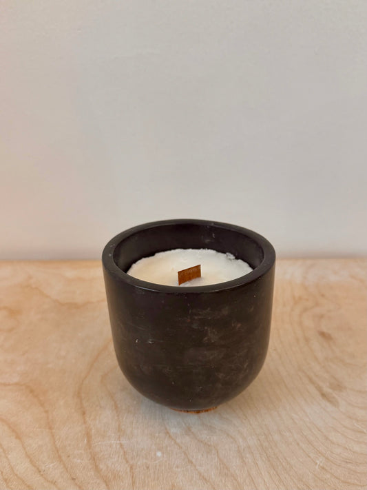 Refillable Concrete Candle Jar Evergreen Collective