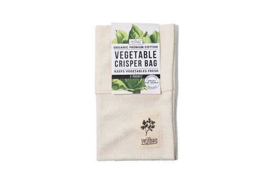 TWO POCKET VEJIBAG- Organic Herb Crisper Storage Bag Vejibag