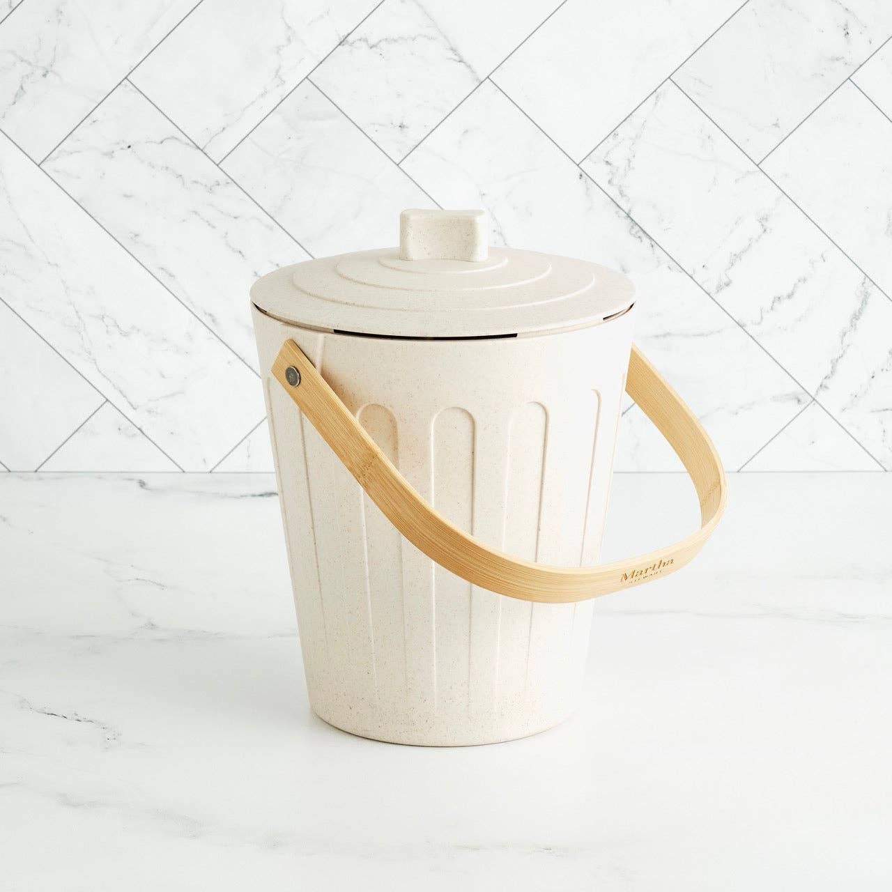 Compost Bin - Martha Stewart - .7 Gal Cap. - Dishwasher Safe Bamboozle
