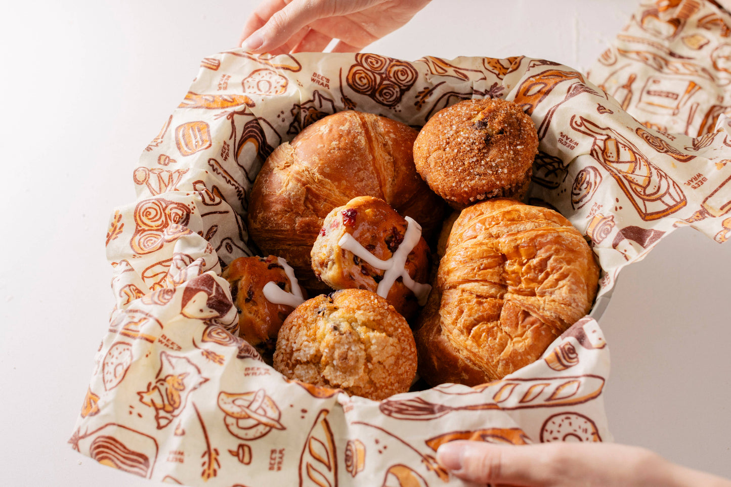 New! Bakery Lane - Bread Wrap, Seasonal Print Bee's Wrap