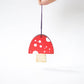 Painted Mushroom ornament (flat) Collin Garrity