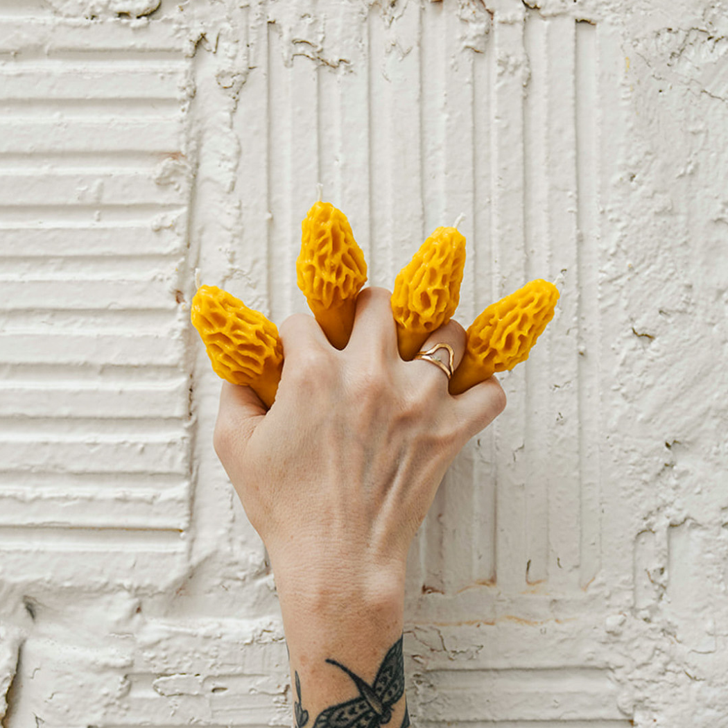 Morel - Pure Beeswax Candle