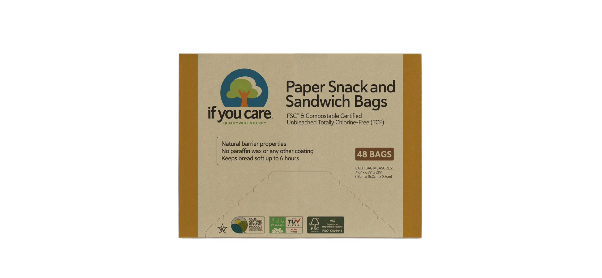 If You Care - Fsc Certified Snack And Sandwich Bags If You Care