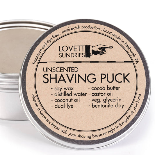 Lovett Sundries - Shaving Soap: Refill / Unscented Lovett Sundries