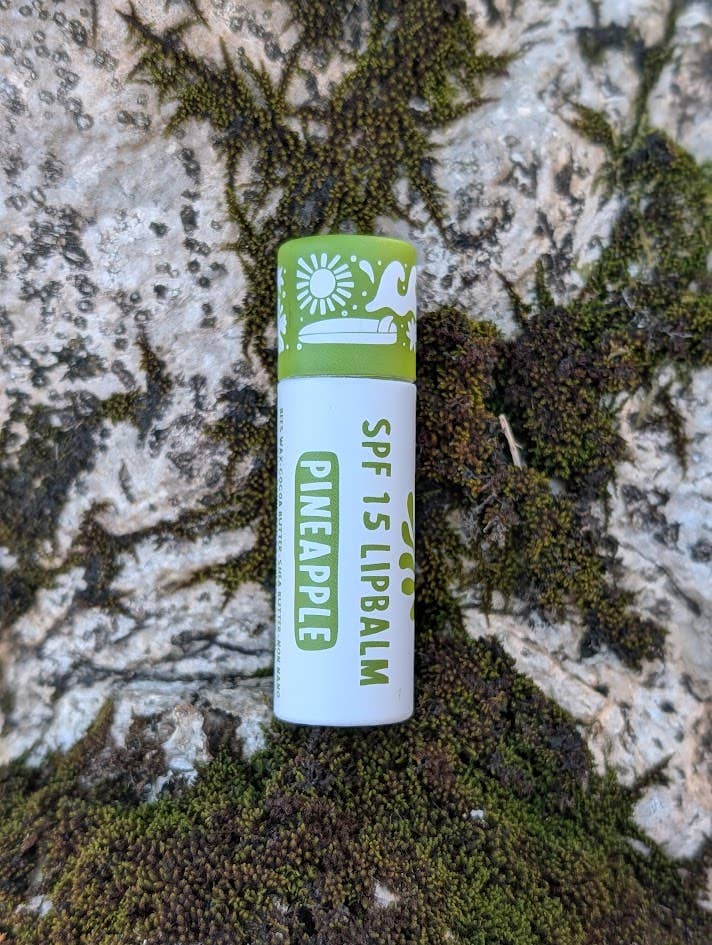Pineapple SPF lip balm - Zero Waste - Bee's Wax Hawaii Koloa Farms