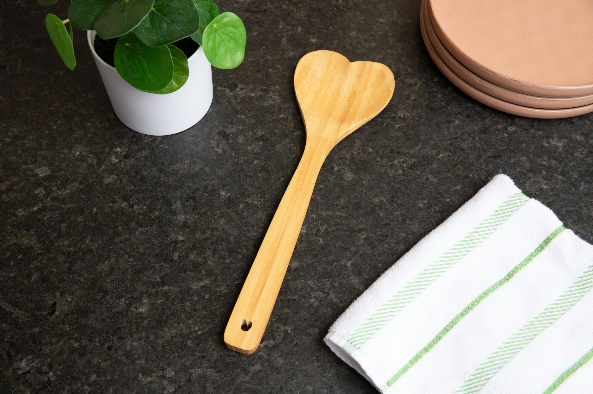 Bamboo Switch - Bamboo Utensil Spoon | Heart Shaped Bamboo Switch