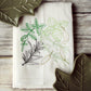 SewMuchMoreStore - Herbs Tea Towel - Embroidered Floursack Towel: Multi Greens / HANGING HOOK SewMuchMoreStore