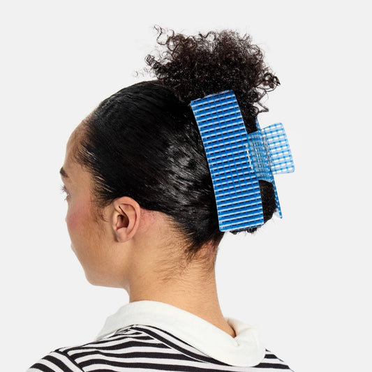 Jumbo Box Claw in Blue Lattice CHUNKS
