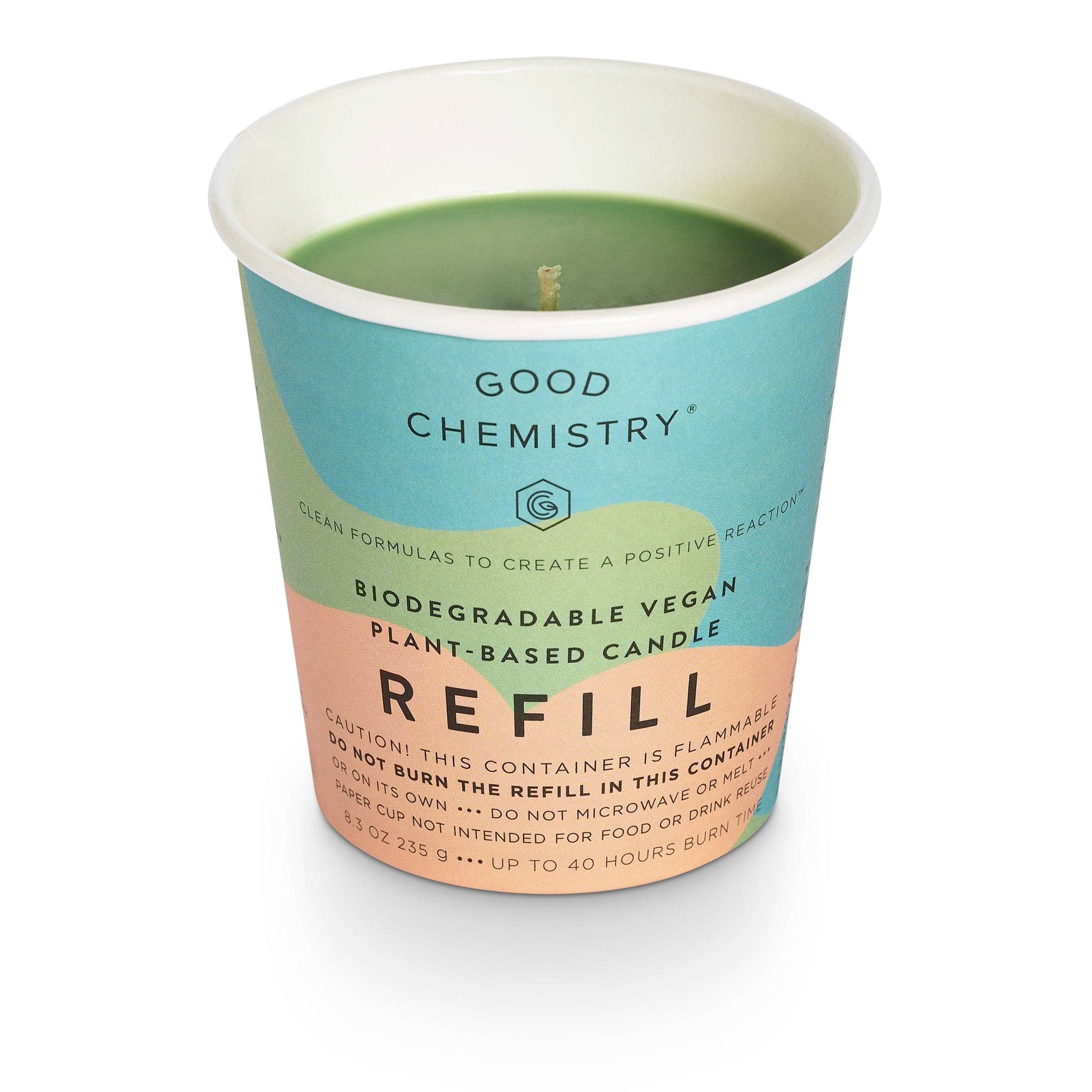 Sandalwood + Smile Biodegradable Candle Refill Good Chemistry