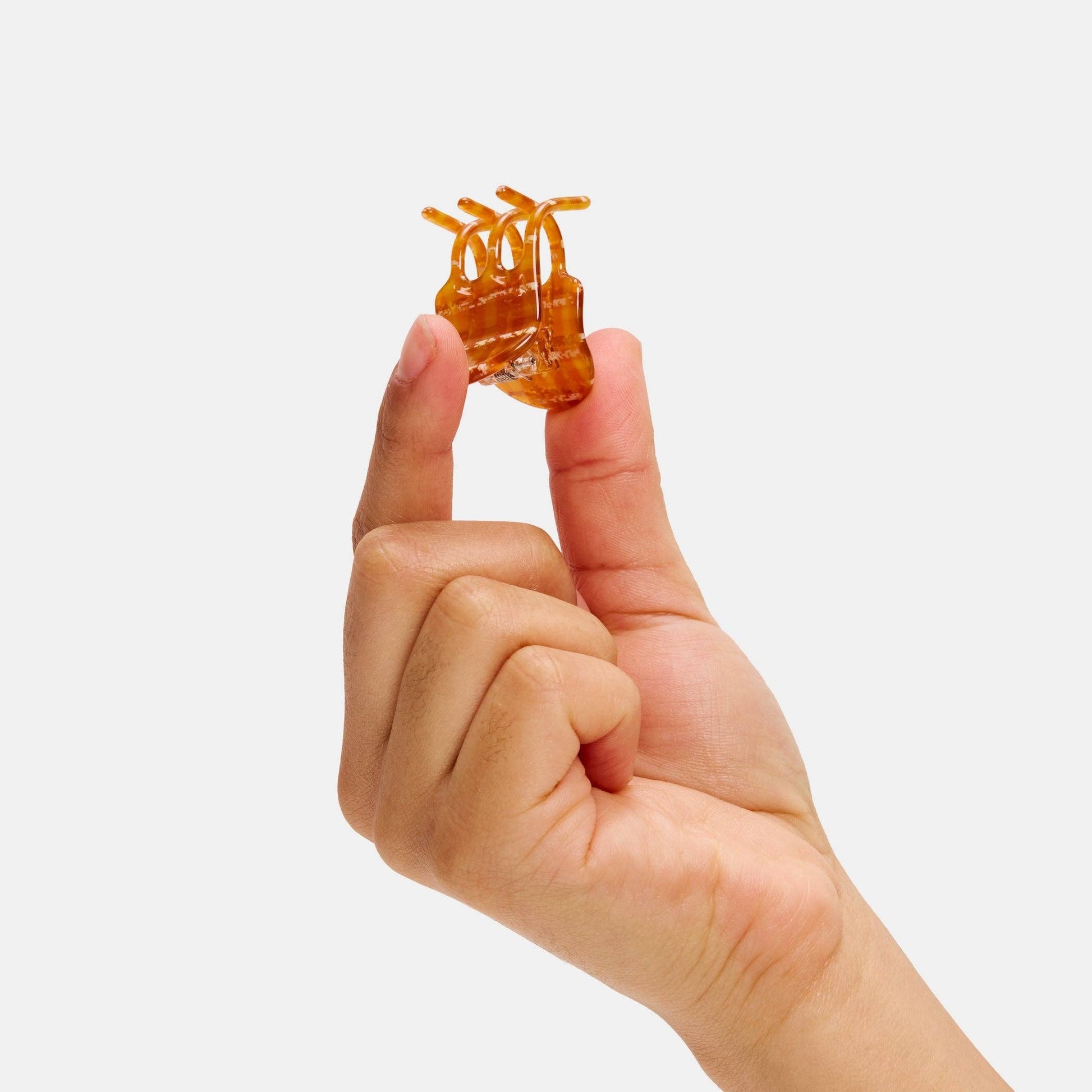 Mini Claw in Caramel Plaid CHUNKS