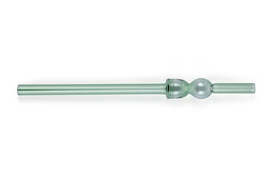 Casa Amarosa -  Glass Straw -Green (Set of 6) ,  8 x 1 Inches Casa Amarosa