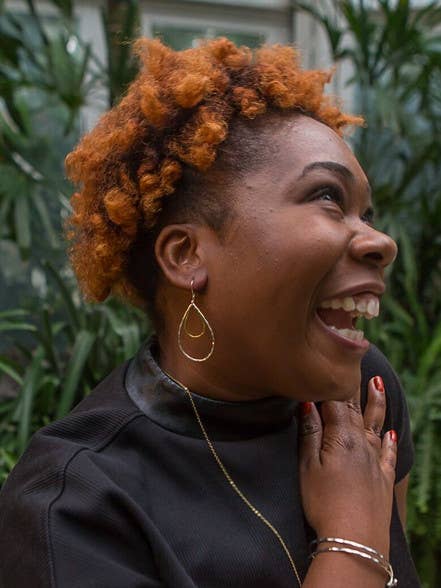 Mixed Metal Teardrop Dangle Earrings