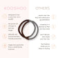 Plastic-free Organic Hair Ties - Medium to Thick Hair, Black