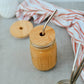 Zefiro - Bamboo Jar Lid WideMouth - WITH HOLEJars not included (Copy) Zefiro