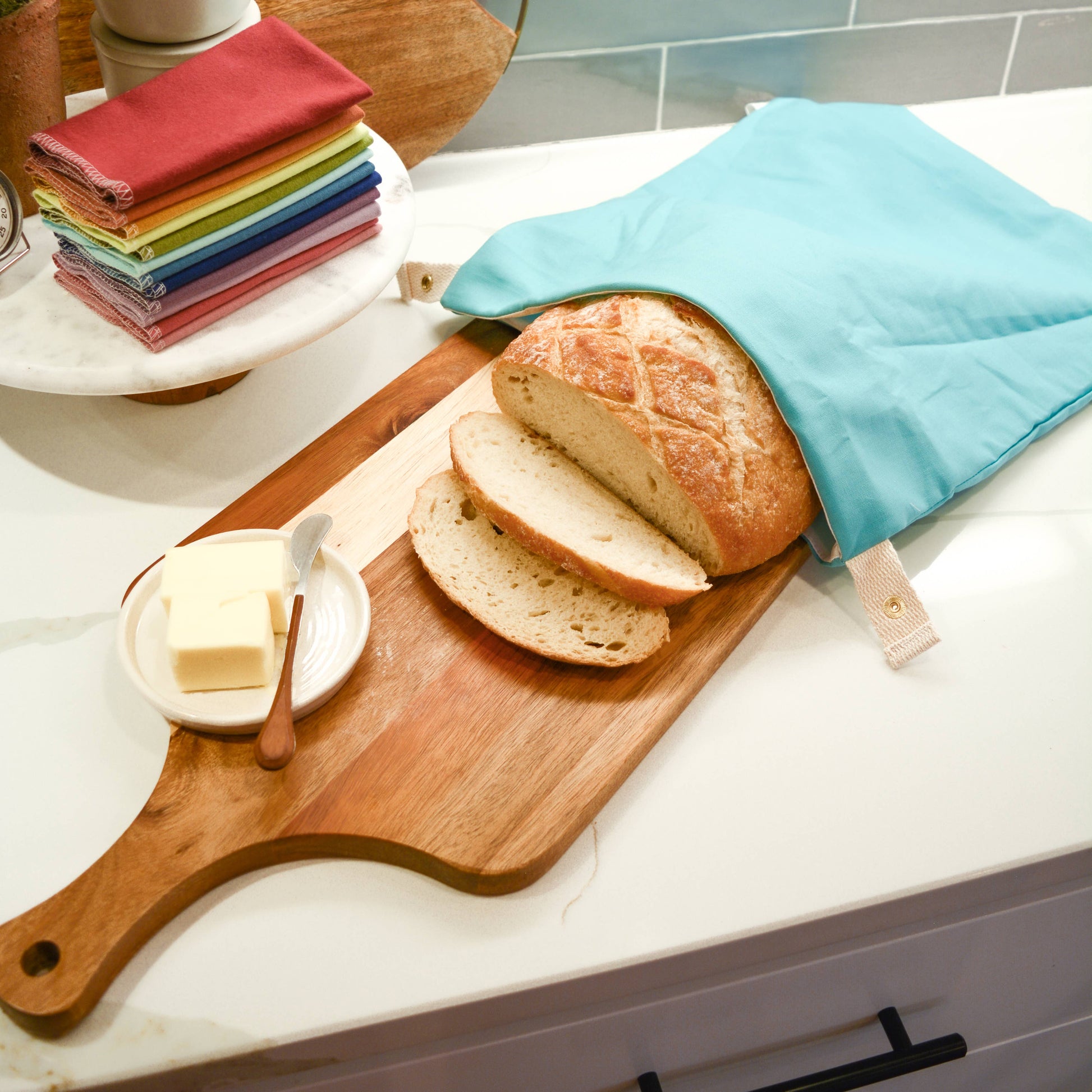 Linen Bread Bag Marley's Monsters