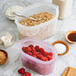 8 Set (2 Bag/3 Cup/3 Dish) - Peach Zip Top