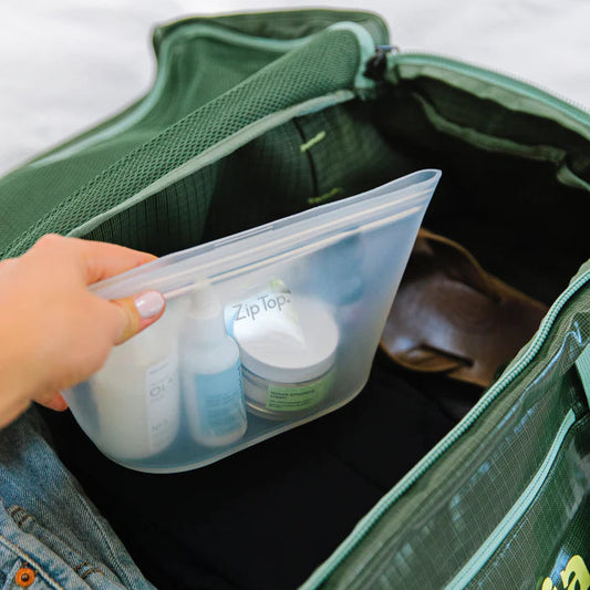 Large Dish - Teal Zip Top