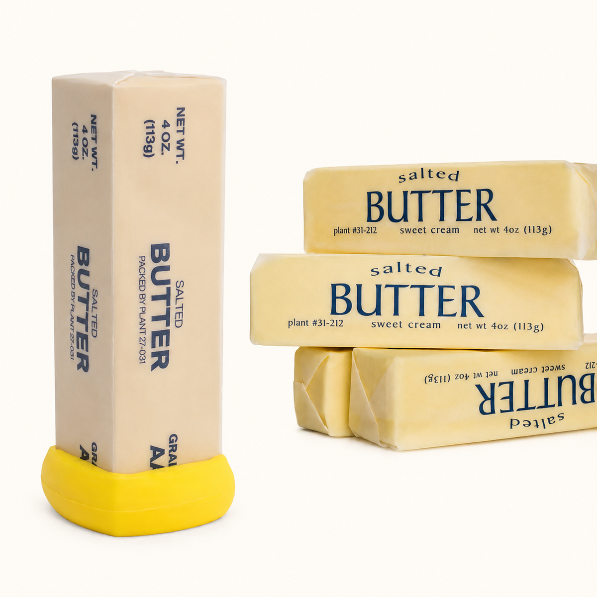 Reusable Silicone Butter Saver – Yellow