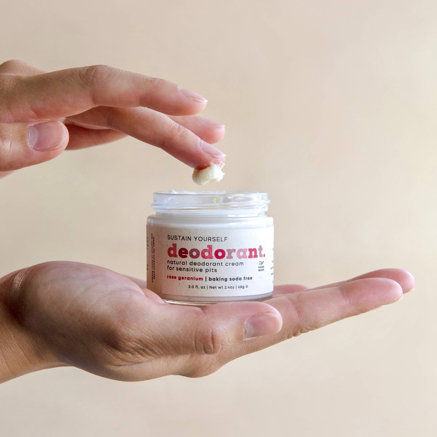 Rose Geranium Deodorant Cream Sustain Yourself