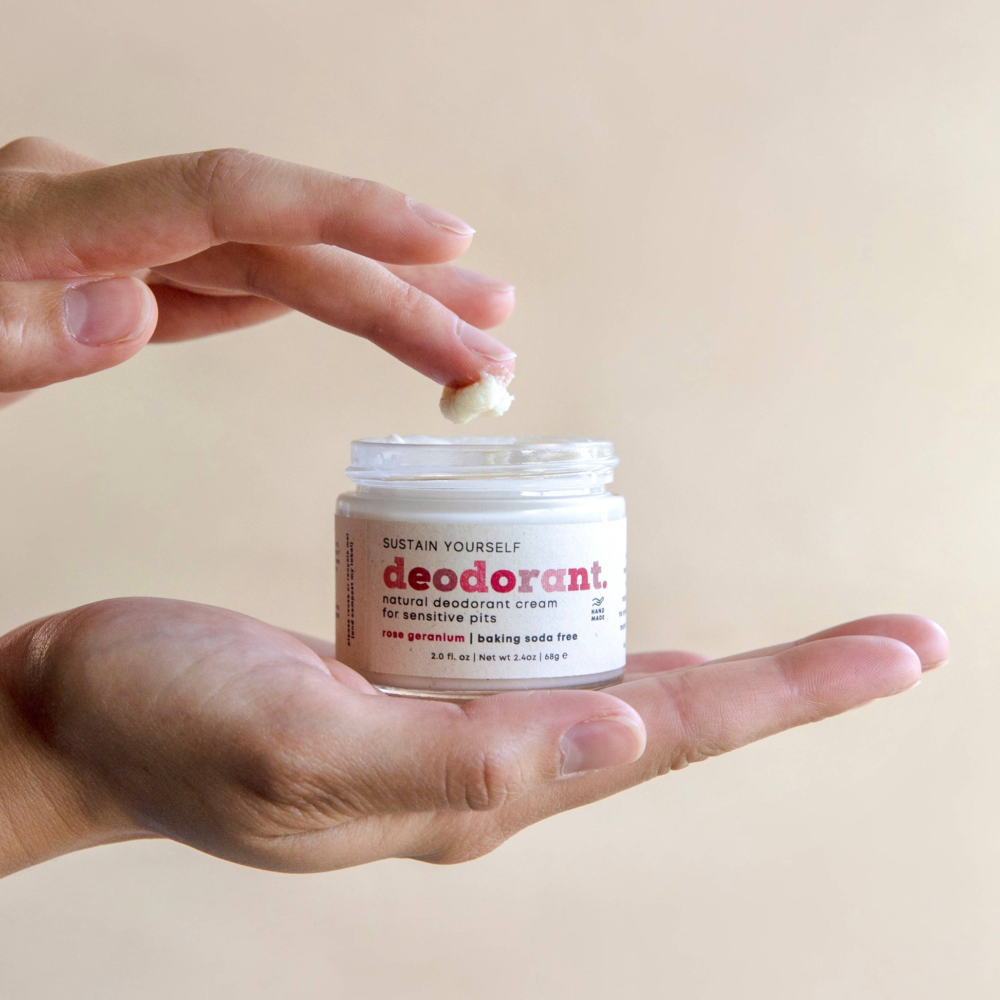 Rose Geranium Deodorant Cream Sustain Yourself