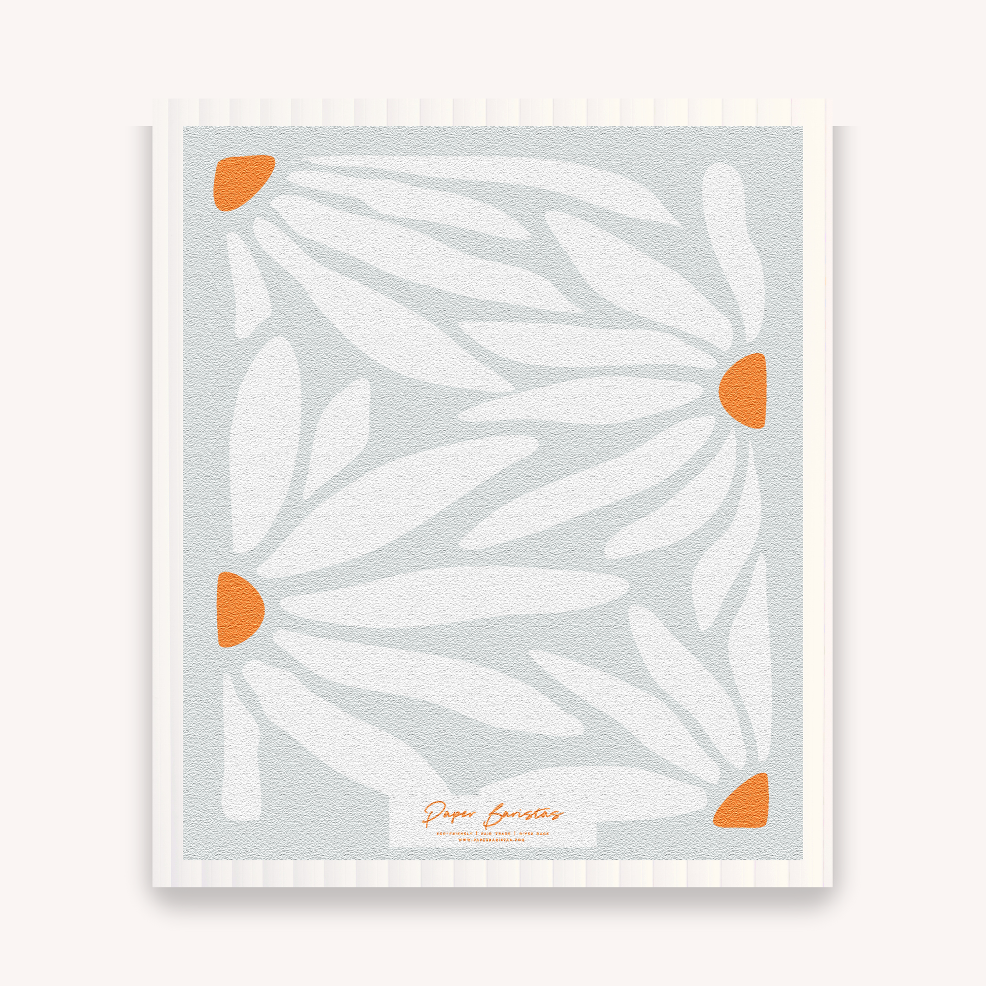 Paper Baristas - Set of 3 Swedish Dishcloth: Daisy Combo Paper Baristas