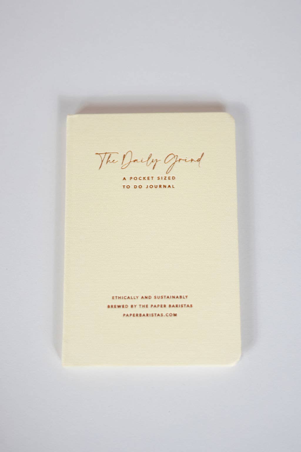 Pocket-Sized To-Do List Notebook Journal in Cream Paper Baristas