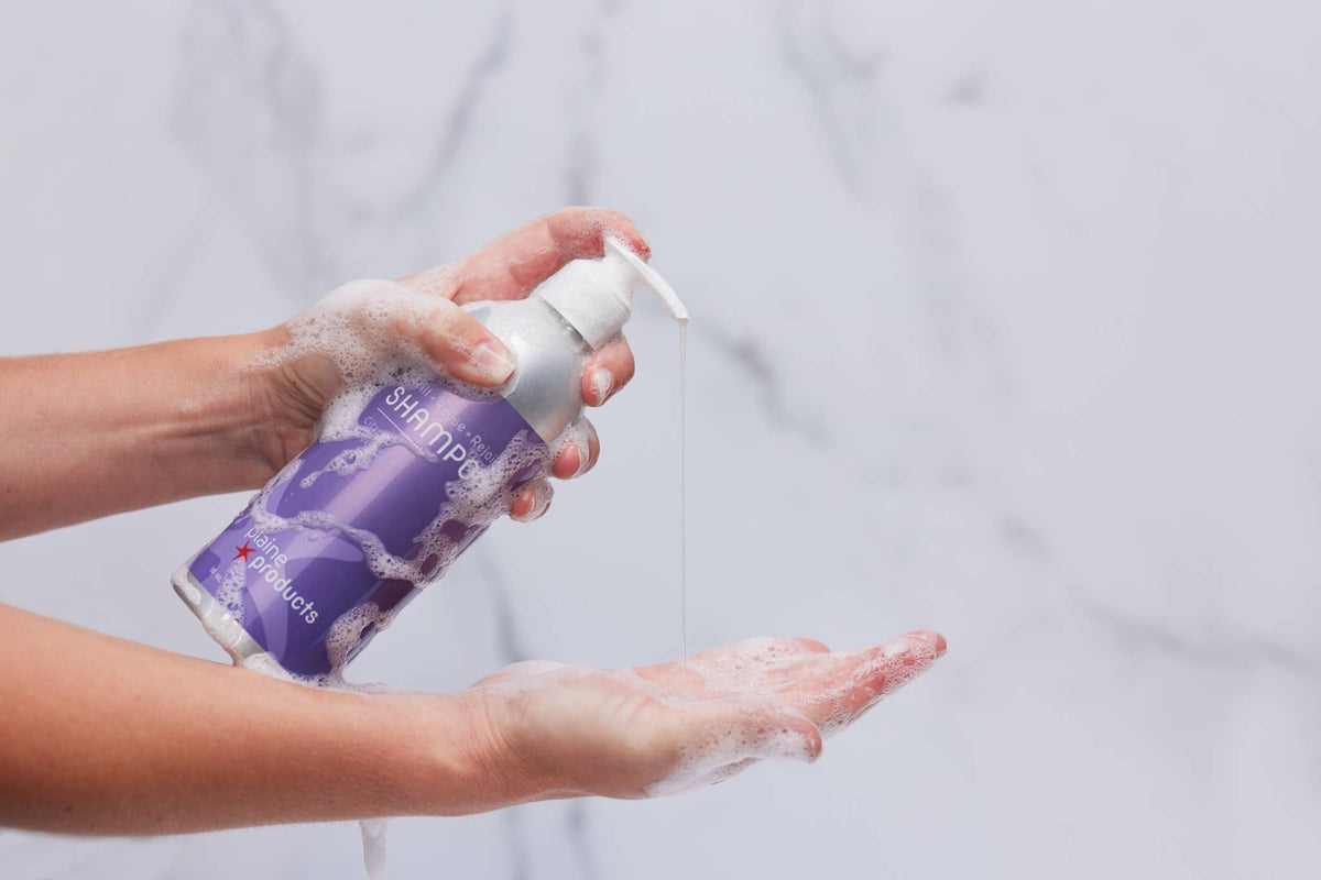 Shampoo 16 oz (pump not included) Reusable packaging Plaine Products