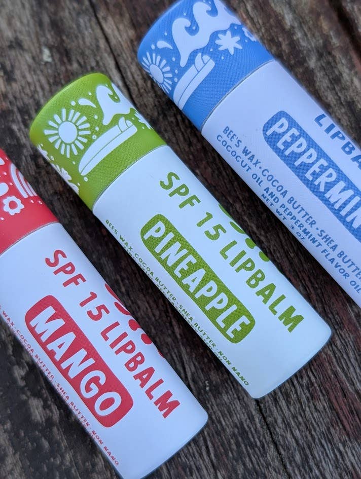 Pineapple SPF lip balm - Zero Waste - Bee's Wax Hawaii Koloa Farms