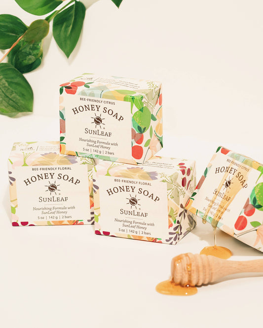 SunLeaf Naturals - Honey Soap - Floral SunLeaf Naturals