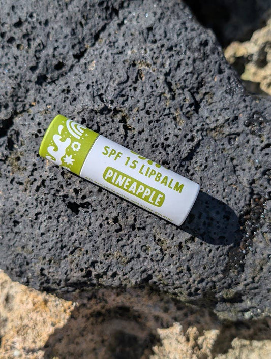 Pineapple SPF lip balm - Zero Waste - Bee's Wax Hawaii Koloa Farms