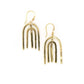 Fair Anita - Arch Earrings: Brass Fair Anita