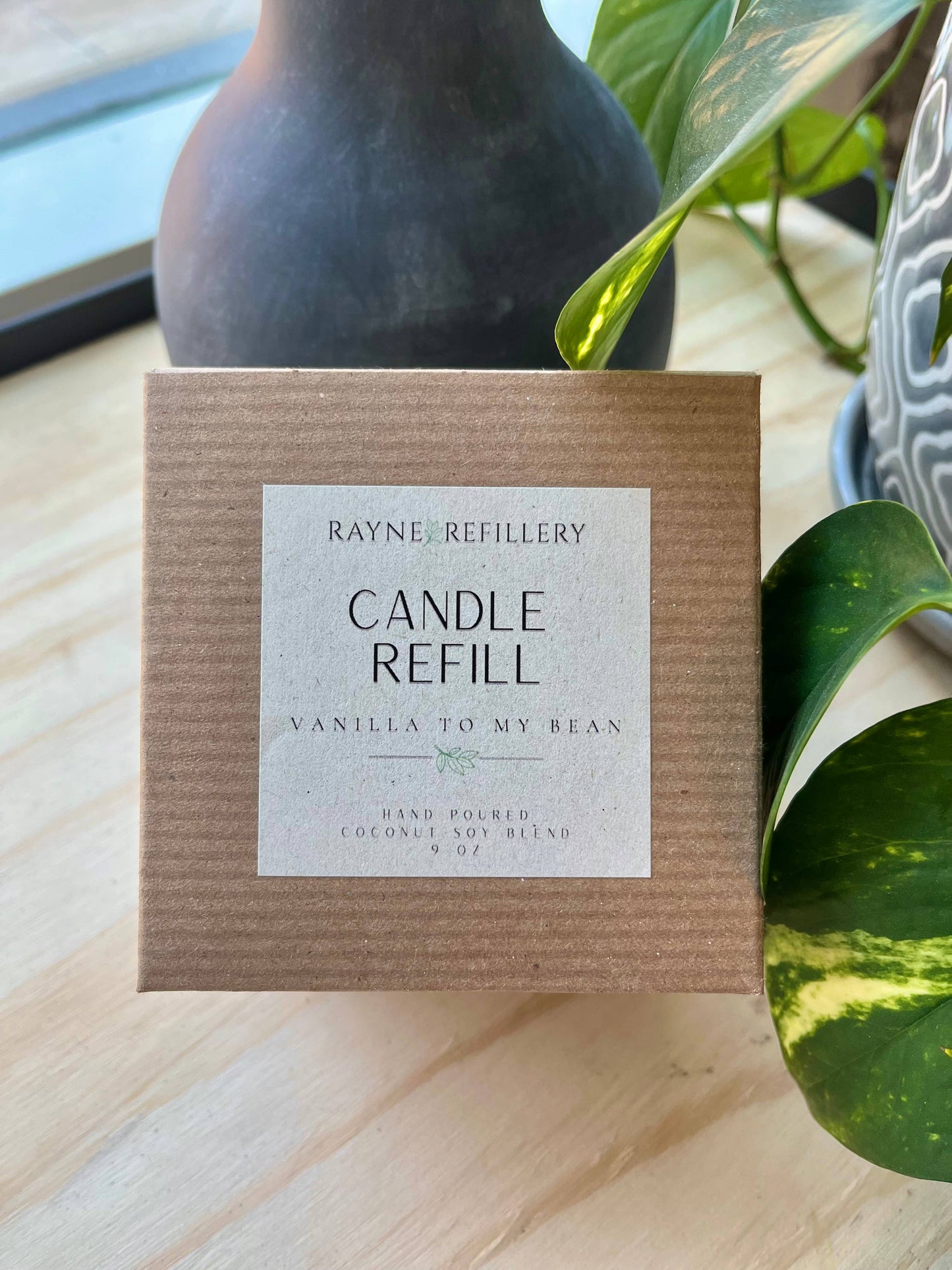 Rayne Refillery - Coconut Soy Wax Candle - REFILL: Vanilla To My Bean Rayne Refillery