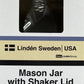 MASON JAR WITH SHAKER LID