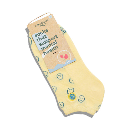 Ankle Socks that Support Mental Health | Smiley Faces