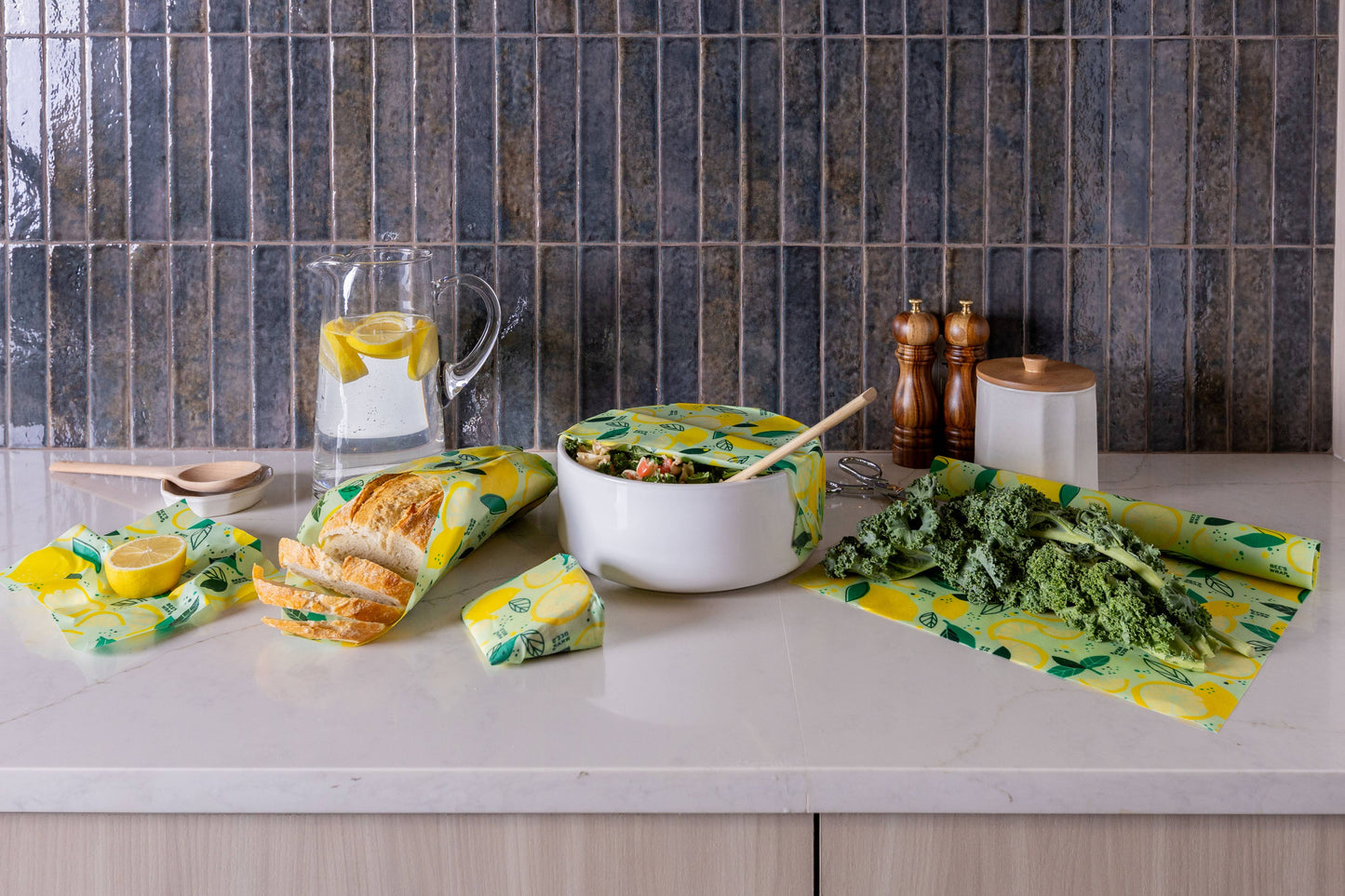 Bees Wrap Reusable Beeswax Food Wraps 3 Pack - Fresh Squeeze Bee's Wrap