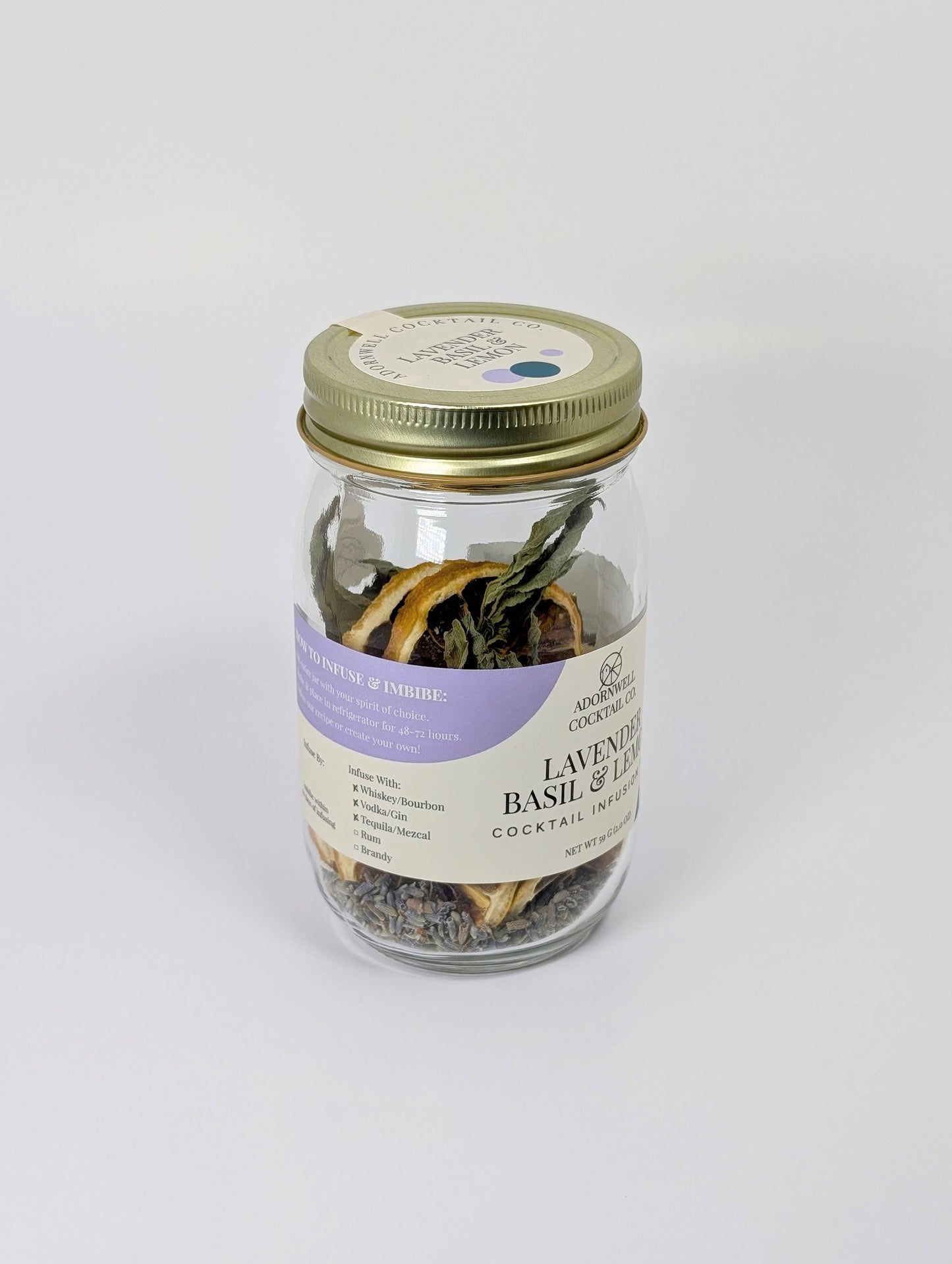 Lavender Basil & Lemon Cocktail Infusion Kit