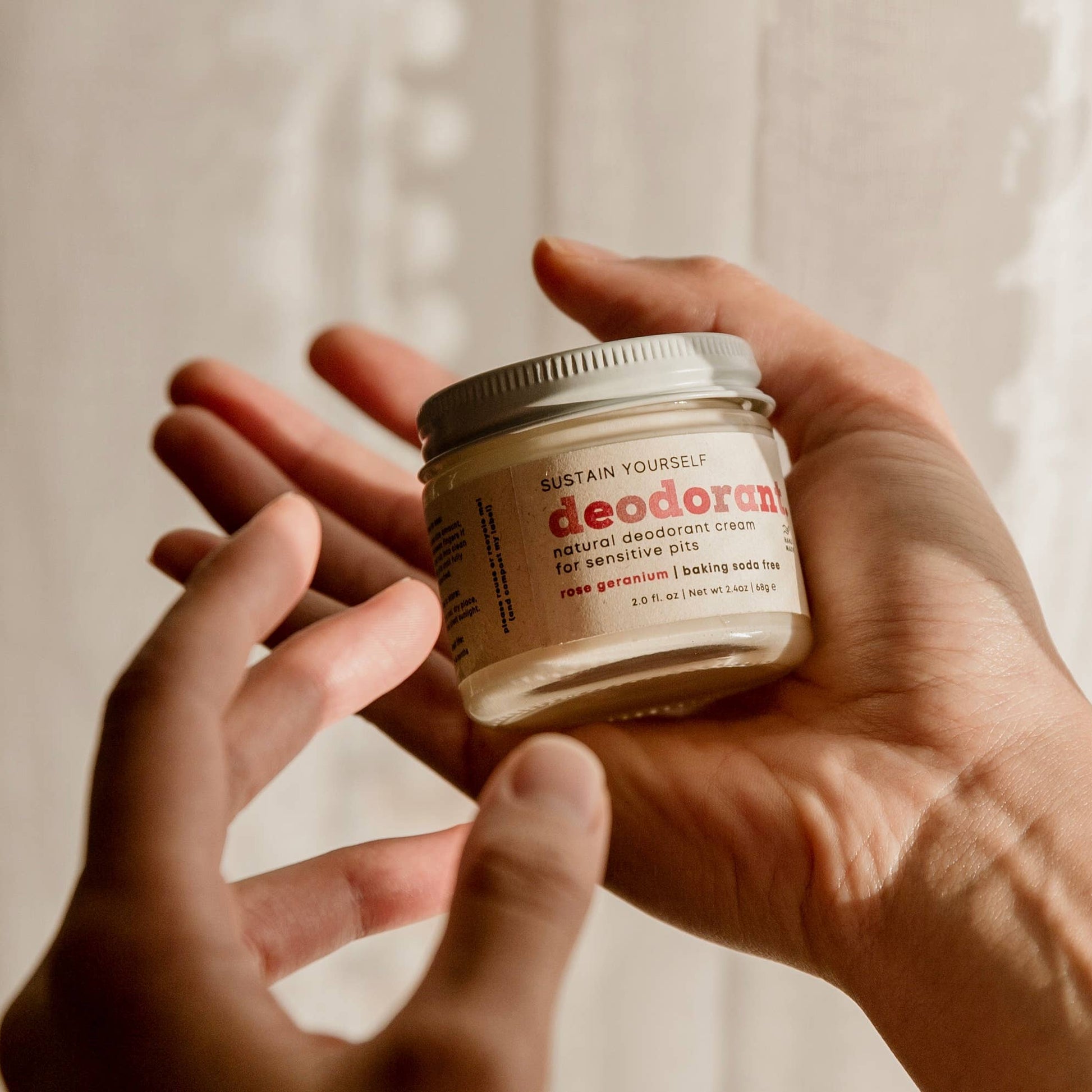 Rose Geranium Deodorant Cream Sustain Yourself