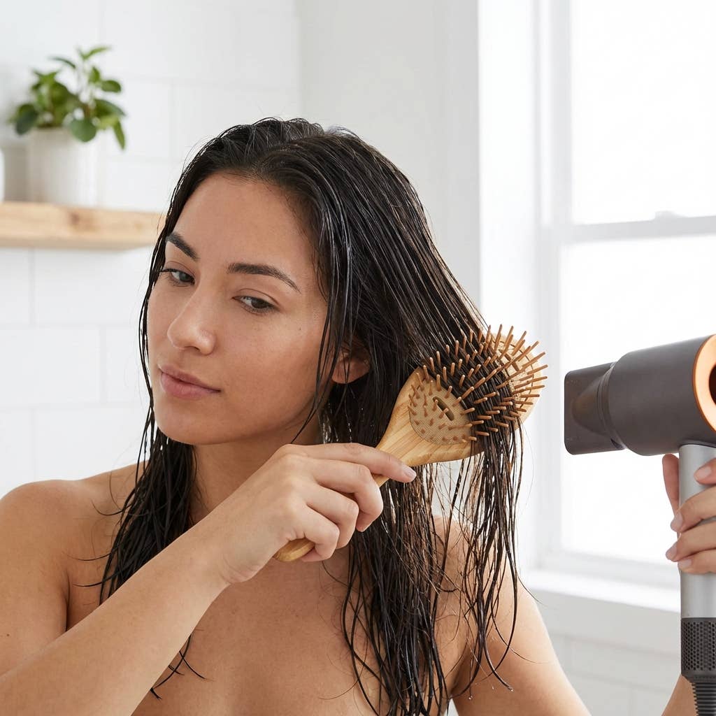 Bamboo Vented Wet Hair Brush | NEW