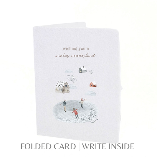 Wishing You A Winter Wonderland | Christmas Card Paper Baristas