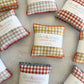 Mini Check Linen Lavender Sachets, set of two Dot and Army
