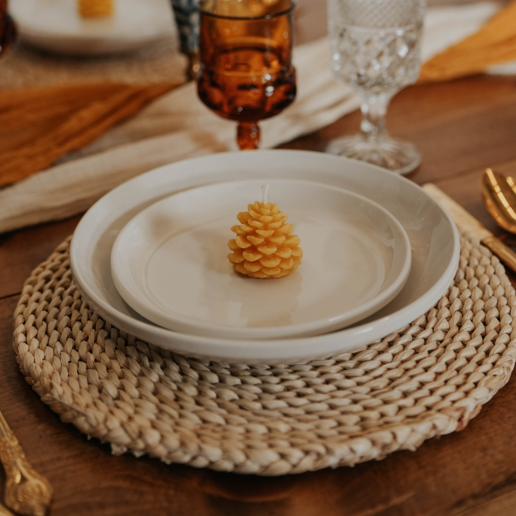 Pinecone (Med) - Handmade Beeswax Candle