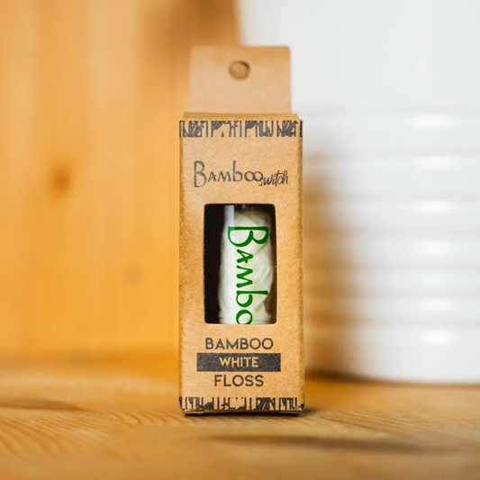 Bamboo Switch - Natural White Bamboo Floss | Vegan, Organic, and Compostable Bamboo Switch