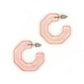 Fair Anita - Hexagon Hoops: Pale Pink Fair Anita