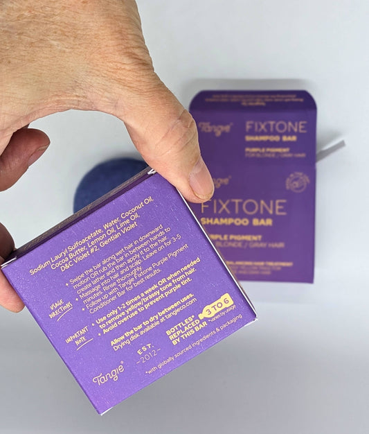 Tangie Purple Fixtone Shampoo Bar Brightens Blonde Grey Hair Tangie LLC