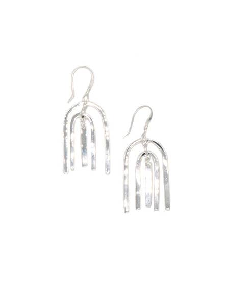 Fair Anita - Arch Earrings: Silver Fair Anita