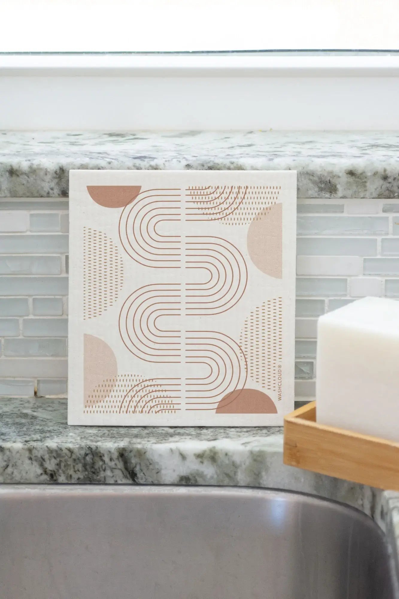 WASHCLOUD® MODERN TRACKS™ Swedish Dish Cloth - No Tox Life No Tox Life