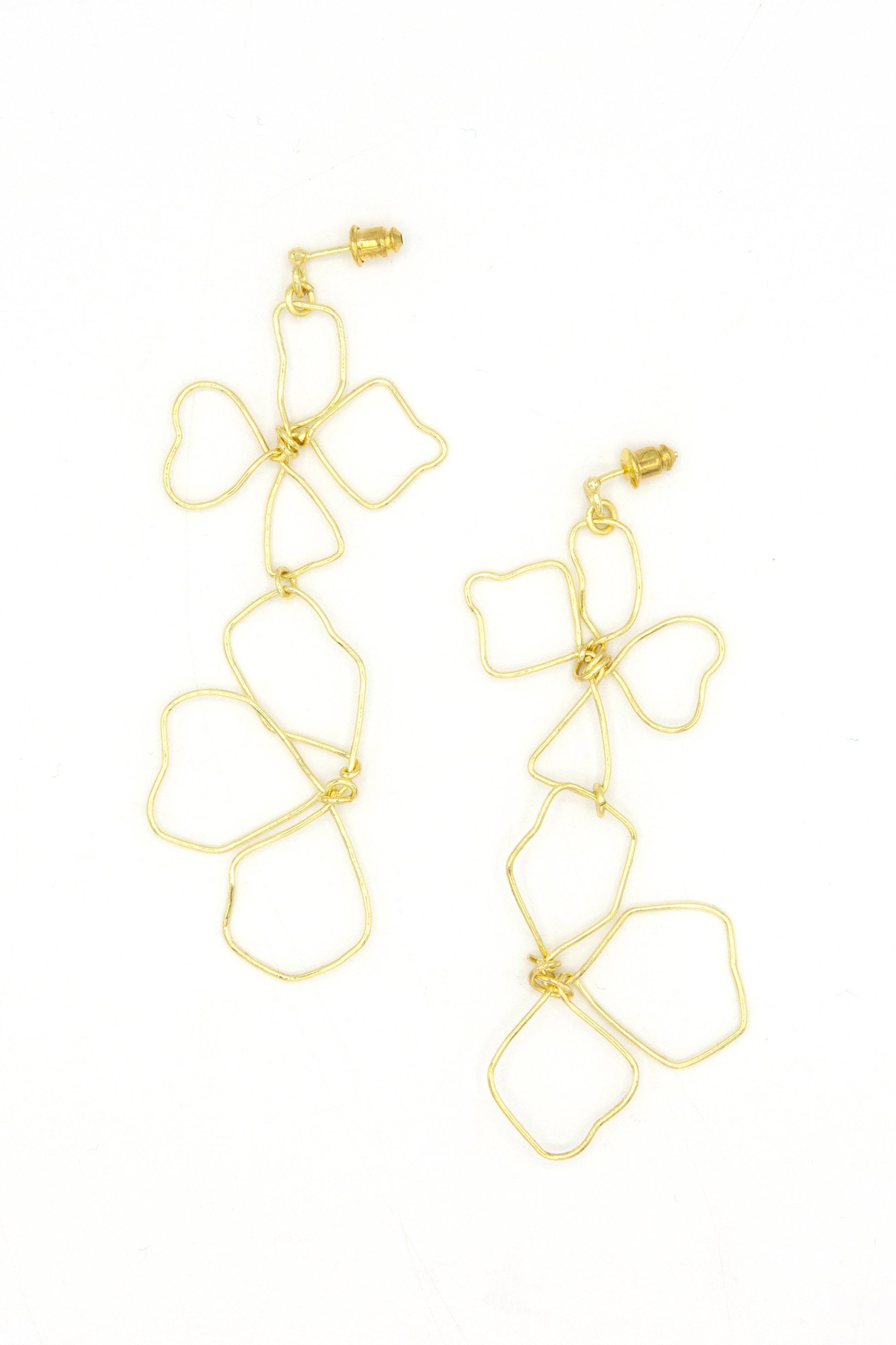 Continuous Line Art Earrings - Wildflower Fair Anita